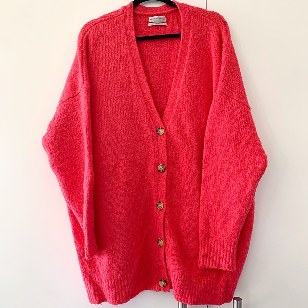 Hot Pink Urban Outfitters Cardigan